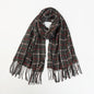 Plaid Tassel Scarf