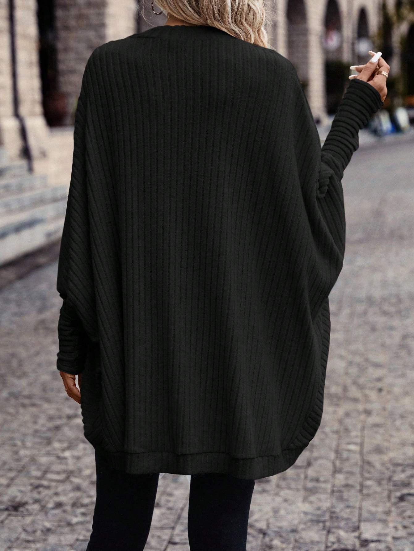 Women Batwing Sleeve Cardigan
