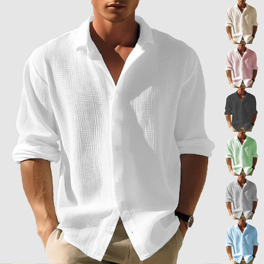 Men's Lapel Long Sleeve