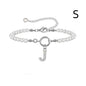 2024 New Fashion Toggle Clasp Initial Bracelet Women A-Z Letter