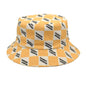 Letter Plaid Bucket Hat Fashion Double-sided Wear Bucket Hat