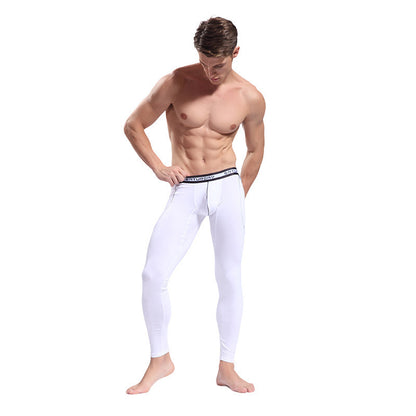 Men's Thin Viscose Soft Fabric Slim-fit Stretch Long Johns