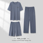 Men's Pajamas Thin Three-piece Home Wear