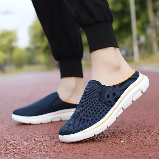 Men Slip-on Mules House Slippers Lightweight Breathable Mesh