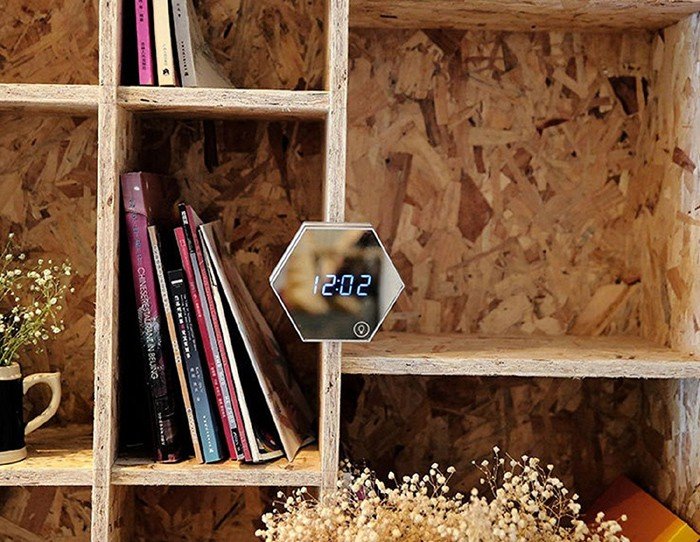 Mirror LED Alarm Clock