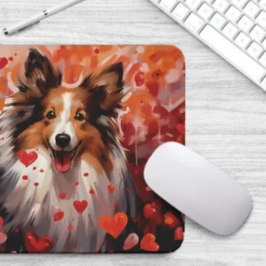 Sweetheart Dog Shetland Sheepdog Non-Slip Rubber Mousepad