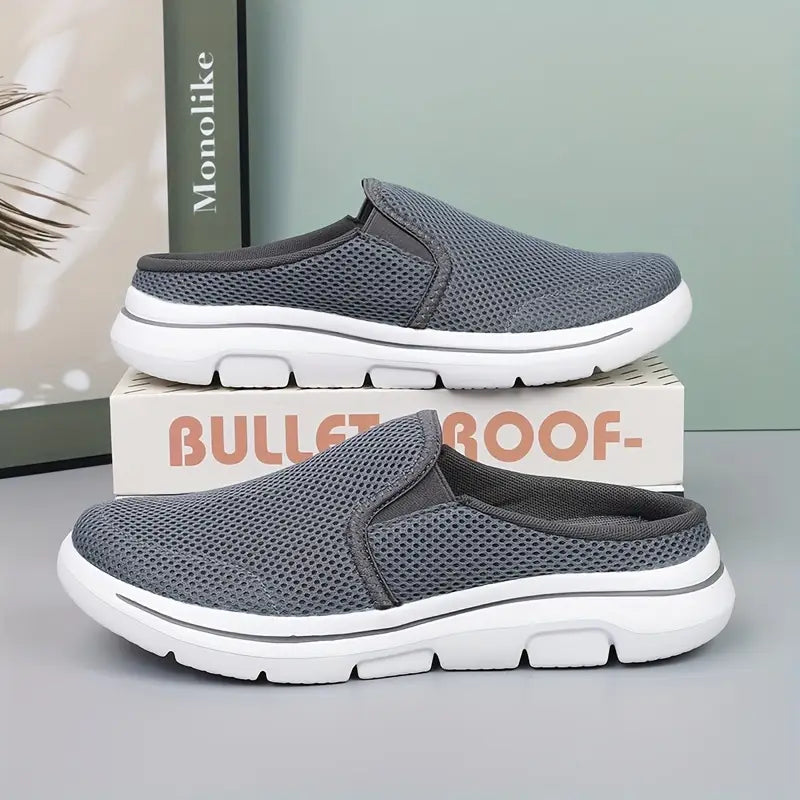 Men Slip-on Mules House Slippers Lightweight Breathable Mesh