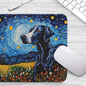 Starry Night Dog Great Dane Non-Slip Computer Mousepad