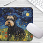 Starry Night Dog Miniature-Schnauzer Non-Slip Computer Mousepad