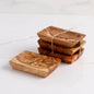 Set of 3 Olive Wooden Soap Dishes, Handmade