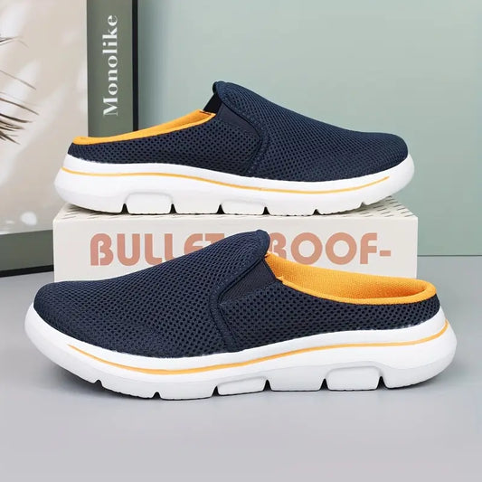 Men Slip-on Mules House Slippers Lightweight Breathable Mesh
