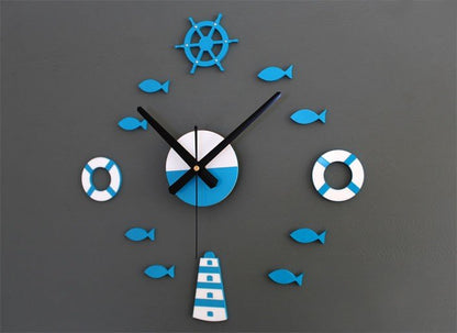 Diy Tower Rudder Buoy Combination Wall Clock