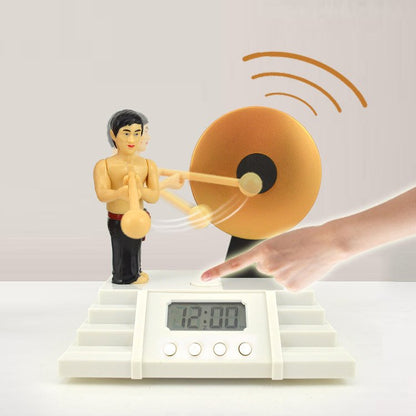Knock the gong Alarm clock