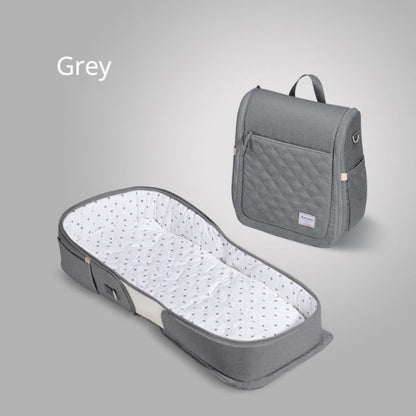 Baby Portable Bed Bag Foldable Newborn Travel Crib Carry-on Nest Bed