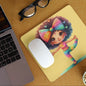 Afro Girl Yoga Pose Non-Slip Computer Mousepad Mouse Pad