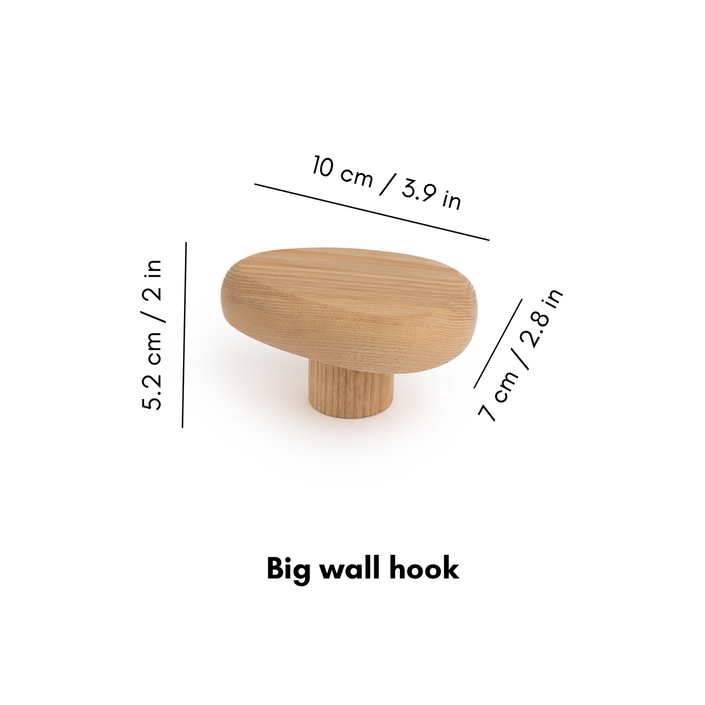 Wooden wall hook DROP