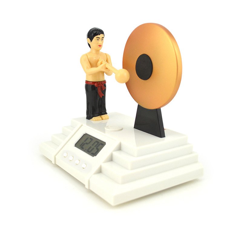 Knock the gong Alarm clock