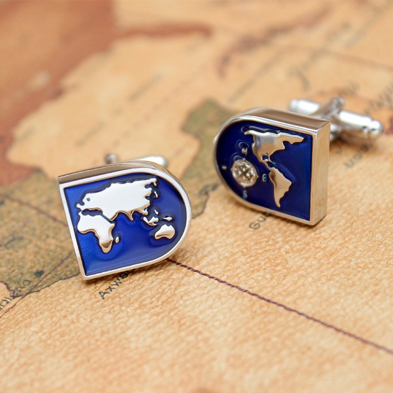 The World Map Cufflinks