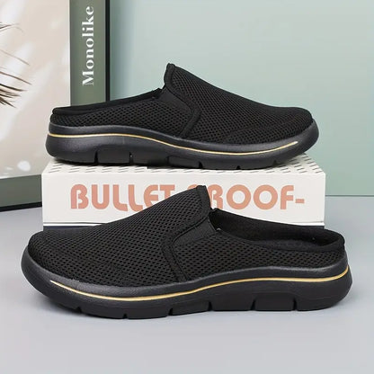 Men Slip-on Mules House Slippers Lightweight Breathable Mesh