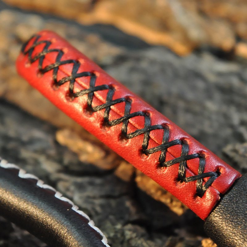 Warriors Leather Strap Keychain