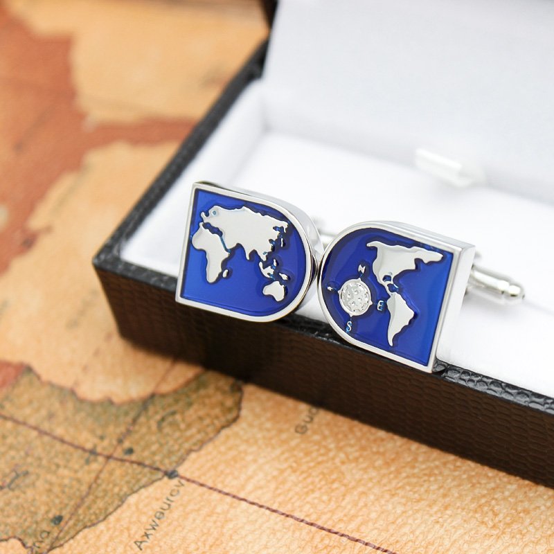 The World Map Cufflinks