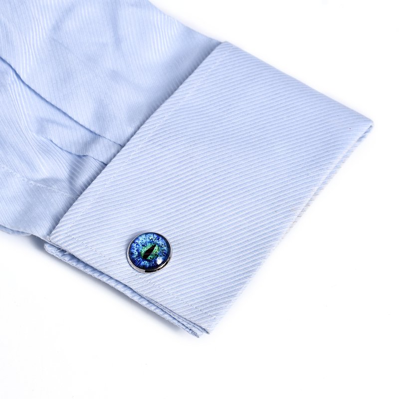 Blue Cat Eye Cufflinks