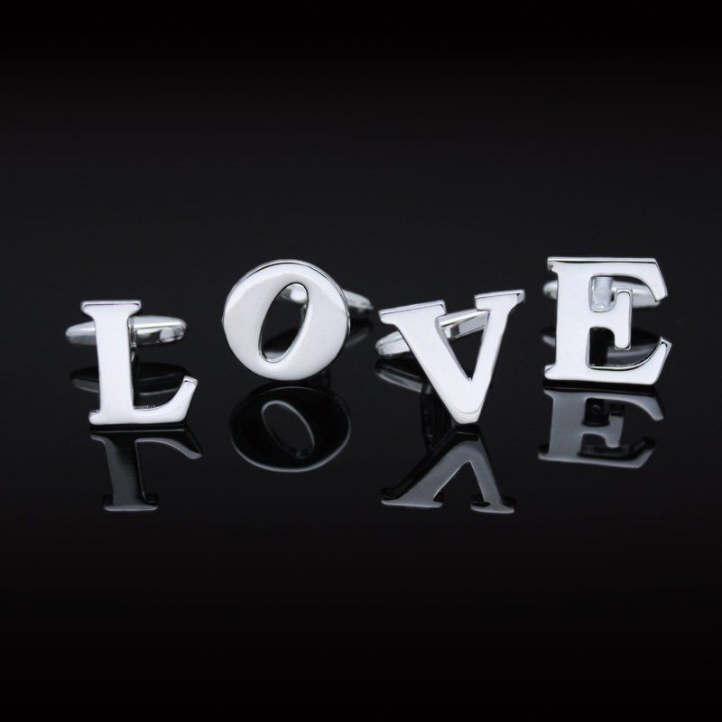 LOVE Alphabets Cufflinks