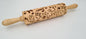 Engraved Rolling Pin Natural Wood Folk Kitchen Pins Handmade - Cats