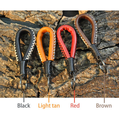 Warriors Leather Strap Keychain