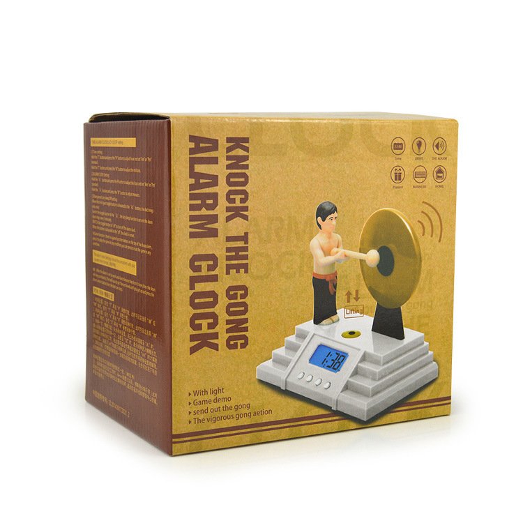 Knock the gong Alarm clock