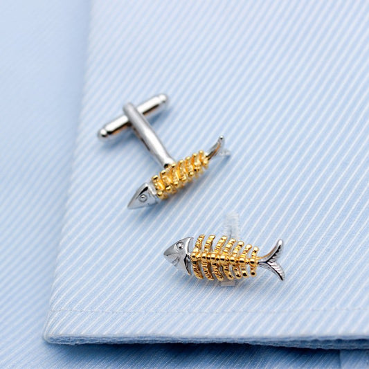 Fish Bone Cufflinks