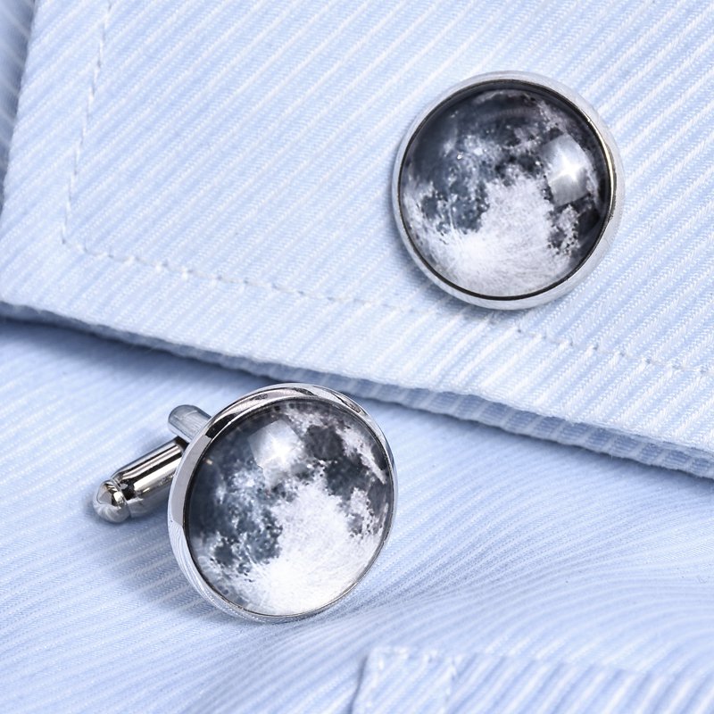 Moon Surface Cufflinks