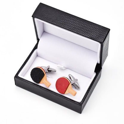 Ping Pong Paddle Cufflinks