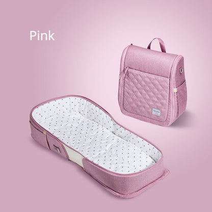 Baby Portable Bed Bag Foldable Newborn Travel Crib Carry-on Nest Bed