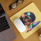 Afro Girl Yoga Pose Non-Slip Computer Mousepad Mouse Pad