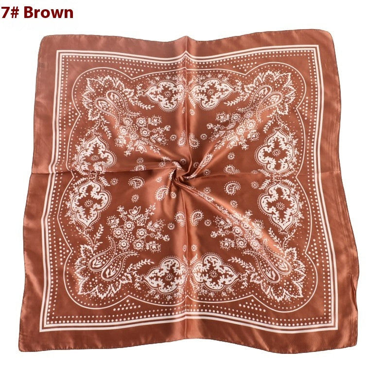 Vintage Satin Plain Scarf