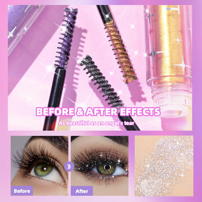 Violet Glitter Lash Mascara Diamond Mascara Thick Shiny Eyelash