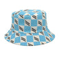 Letter Plaid Bucket Hat Fashion Double-sided Wear Bucket Hat
