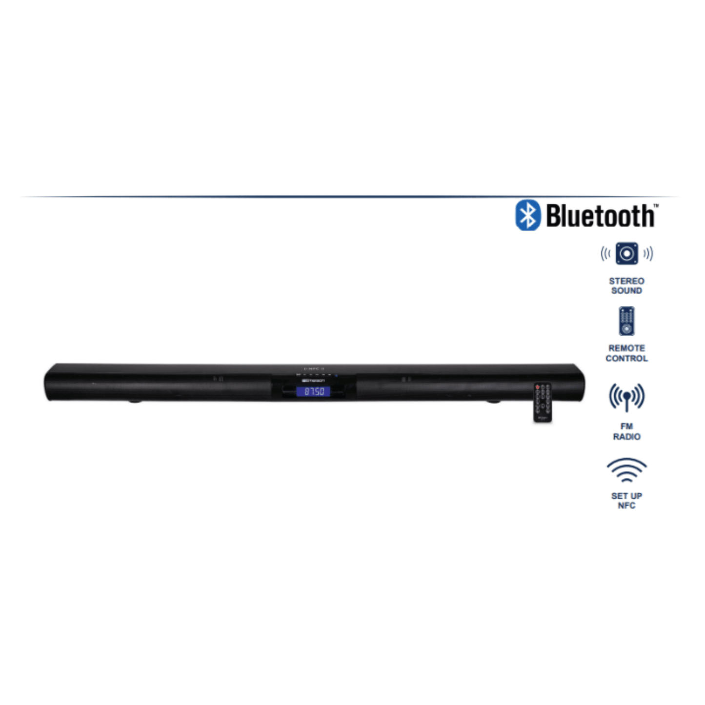Emerson 42" Bluetooth Soundbar with Digital FM Radio and Remote