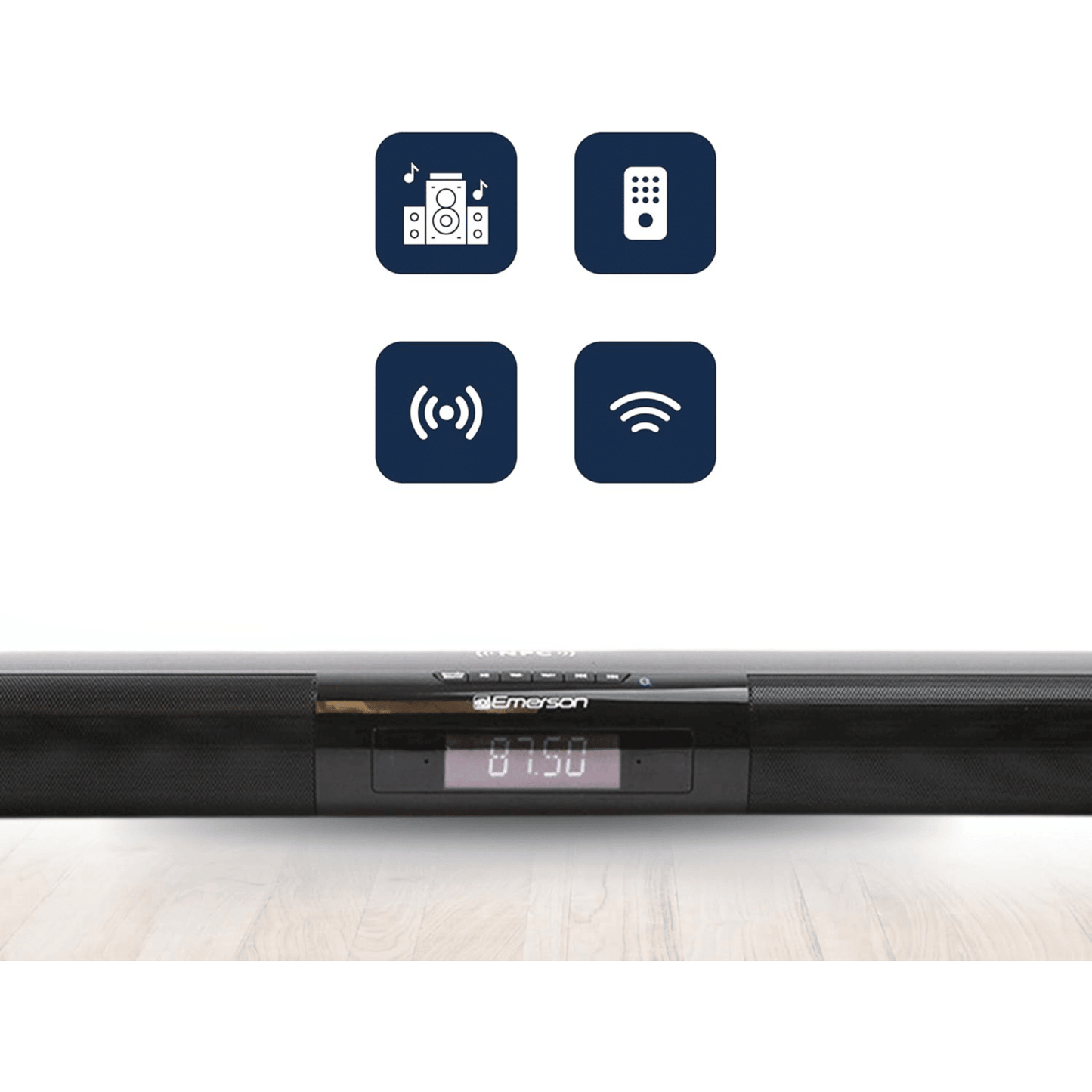 Emerson 42" Bluetooth Soundbar with Digital FM Radio and Remote