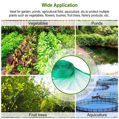 13 x 33ft Garden Netting Heavy Duty PE Anti Bird Netting Plants Fruits