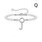 2024 New Fashion Toggle Clasp Initial Bracelet Women A-Z Letter