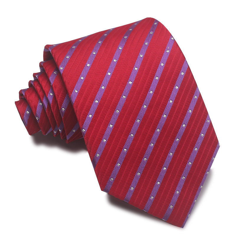 8CM Striped Tie Men's Business Formal