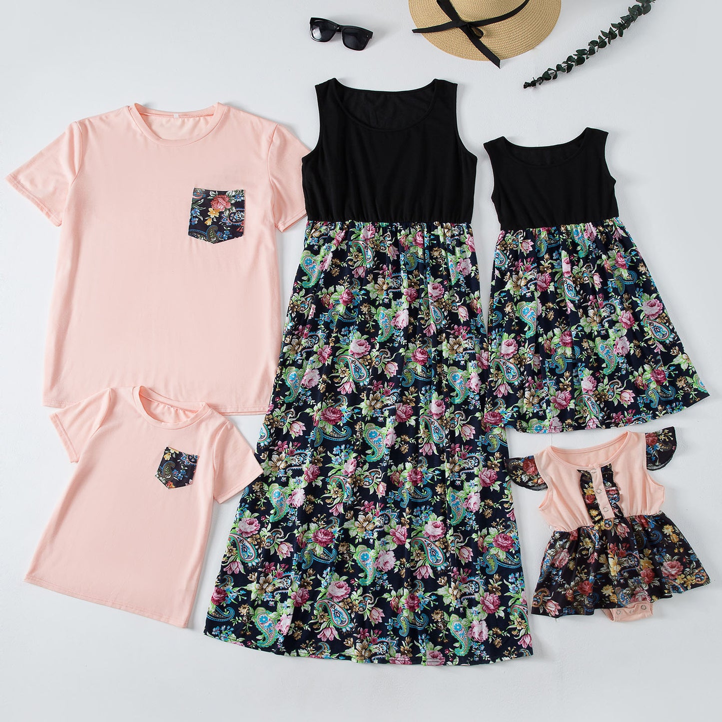 Printed Vacay Family Matching Outfits