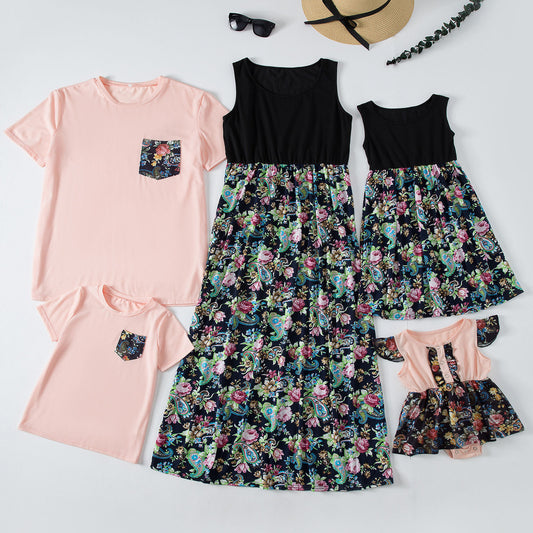 Printed Vacay Family Matching Outfits