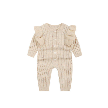 KnitNest™ – Autumn Cotton Baby Romper