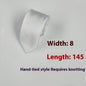 8cm Black Hand-tied Plain Suit Tie