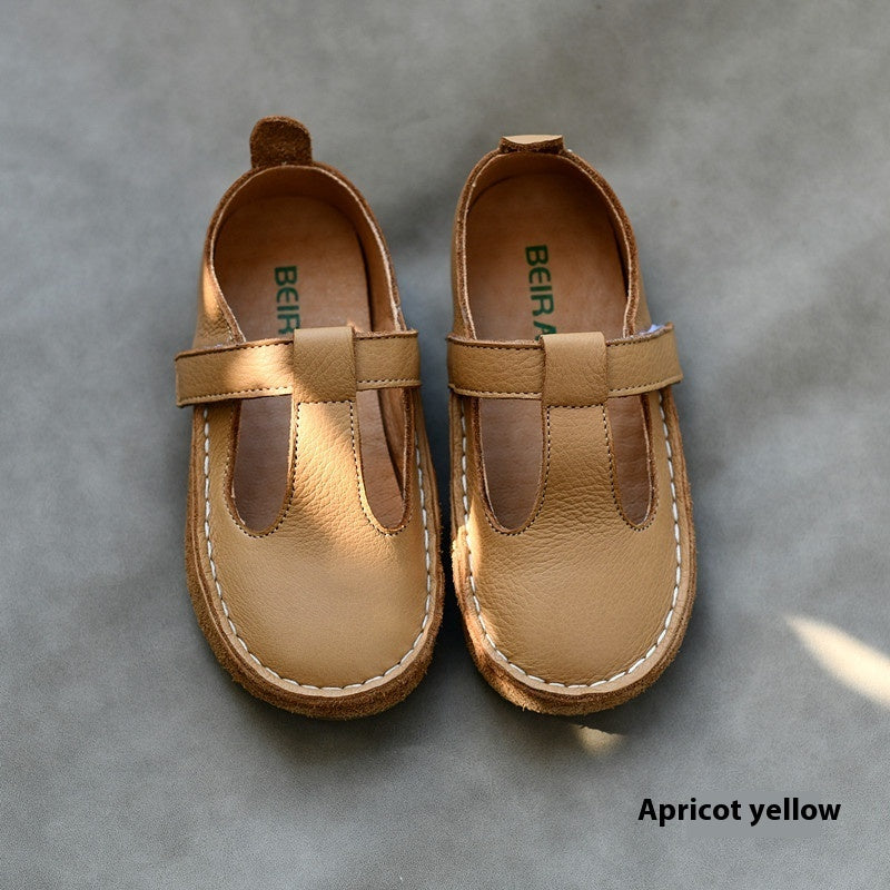 Children's Genuine Leather Soft Calf Leather Shoes Casual Baby Shoes