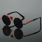 Men's Double Beam Round Frame Classic HD Fashion Sunglasses