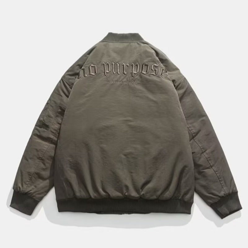 Winter Embroidery Letters Jacket